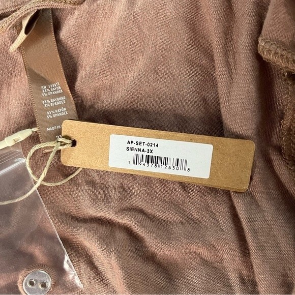 Skims Sienna Size 3X Soft Lounge Sleep Pajama Shirt Button Down Long Sleeve Top - Picture 5 of 12